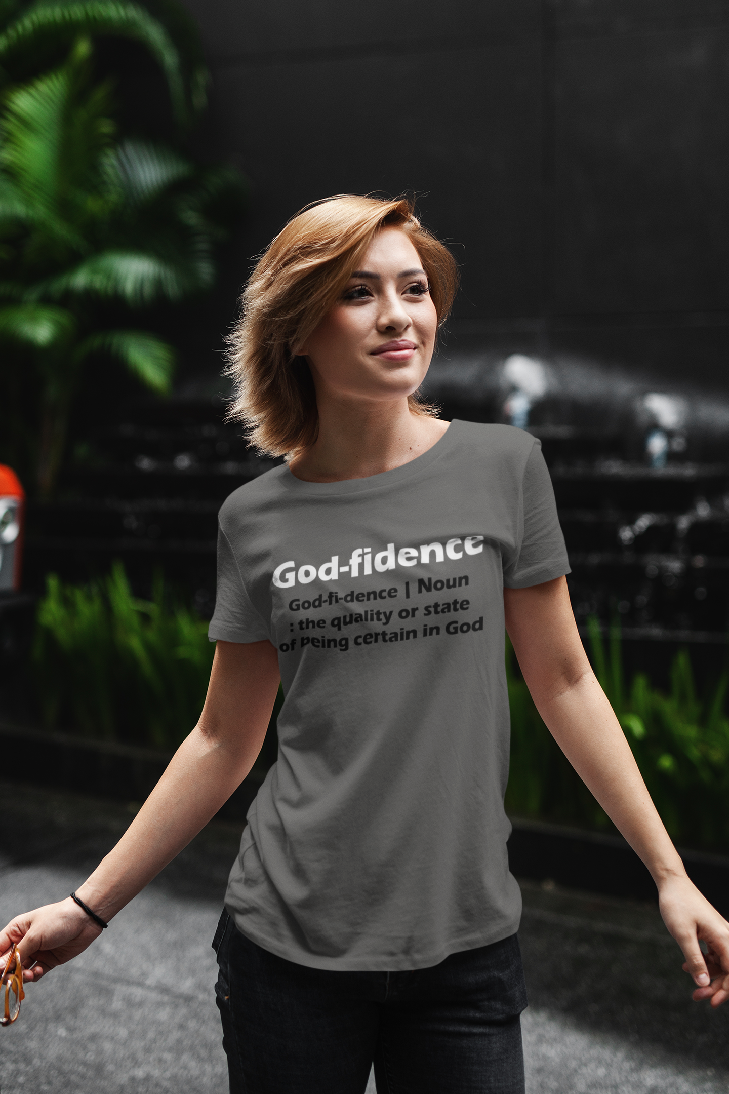 Godfidence Unisex T-Shirt (White & Black Lettering)