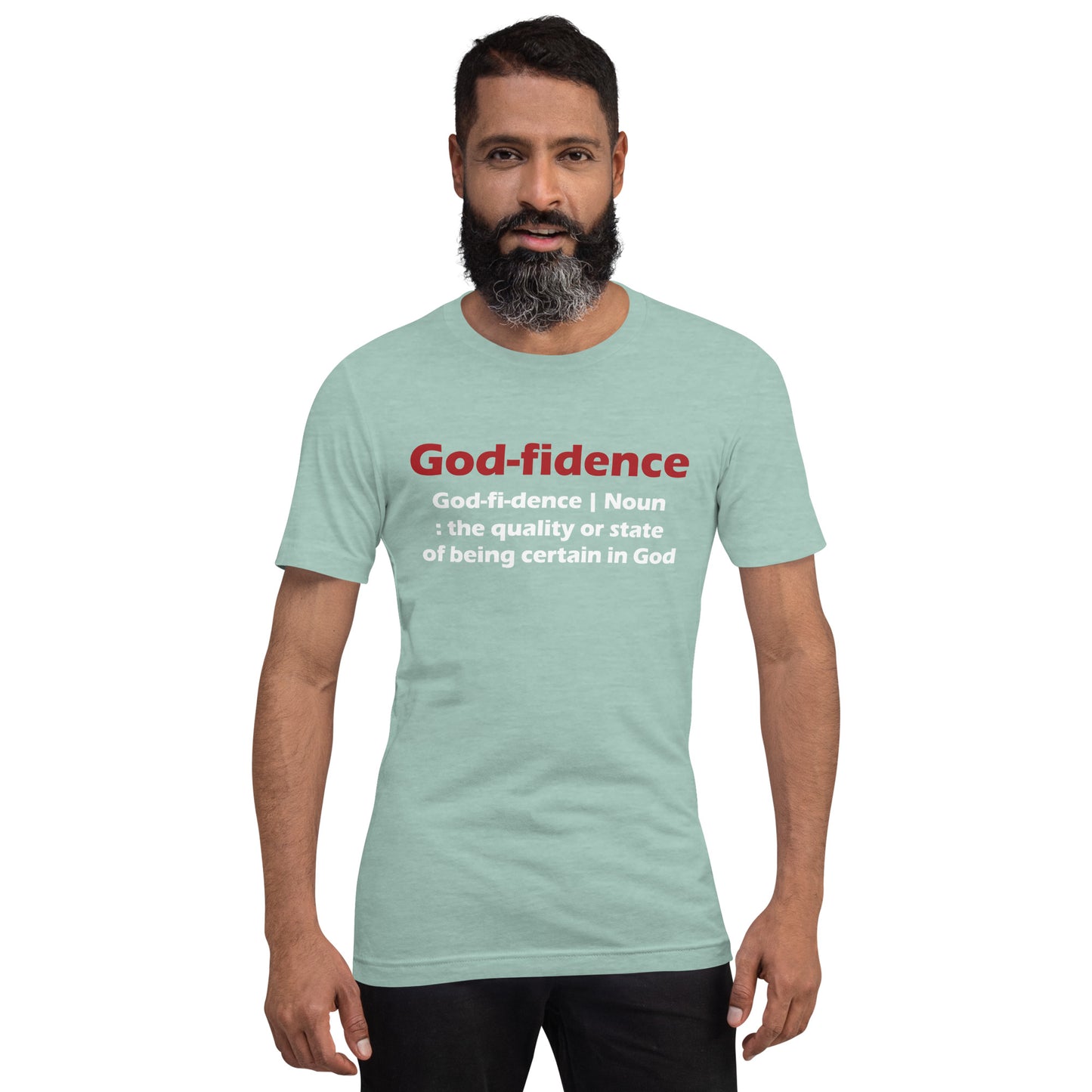 Godfidence Unisex T-Shirt (Red & White Lettering)