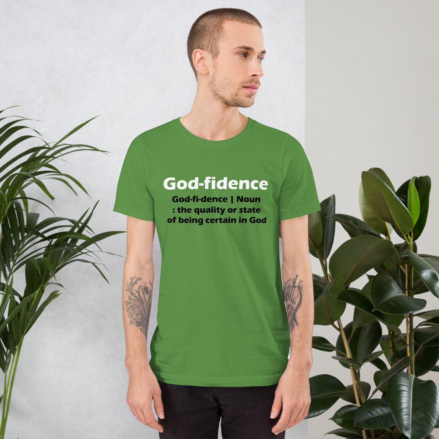 Godfidence Unisex T-Shirt (White & Black Lettering)
