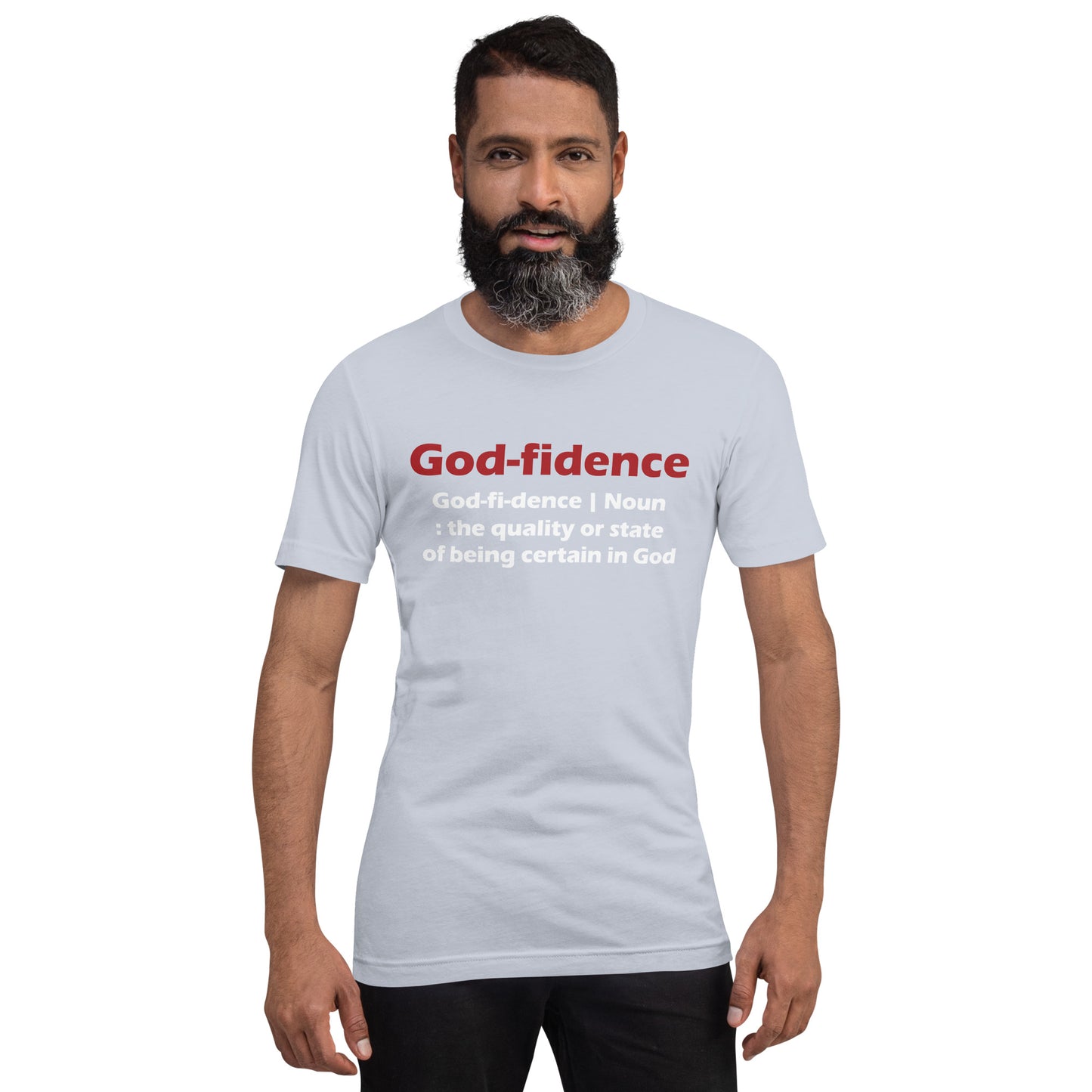 Godfidence Unisex T-Shirt (Red & White Lettering)