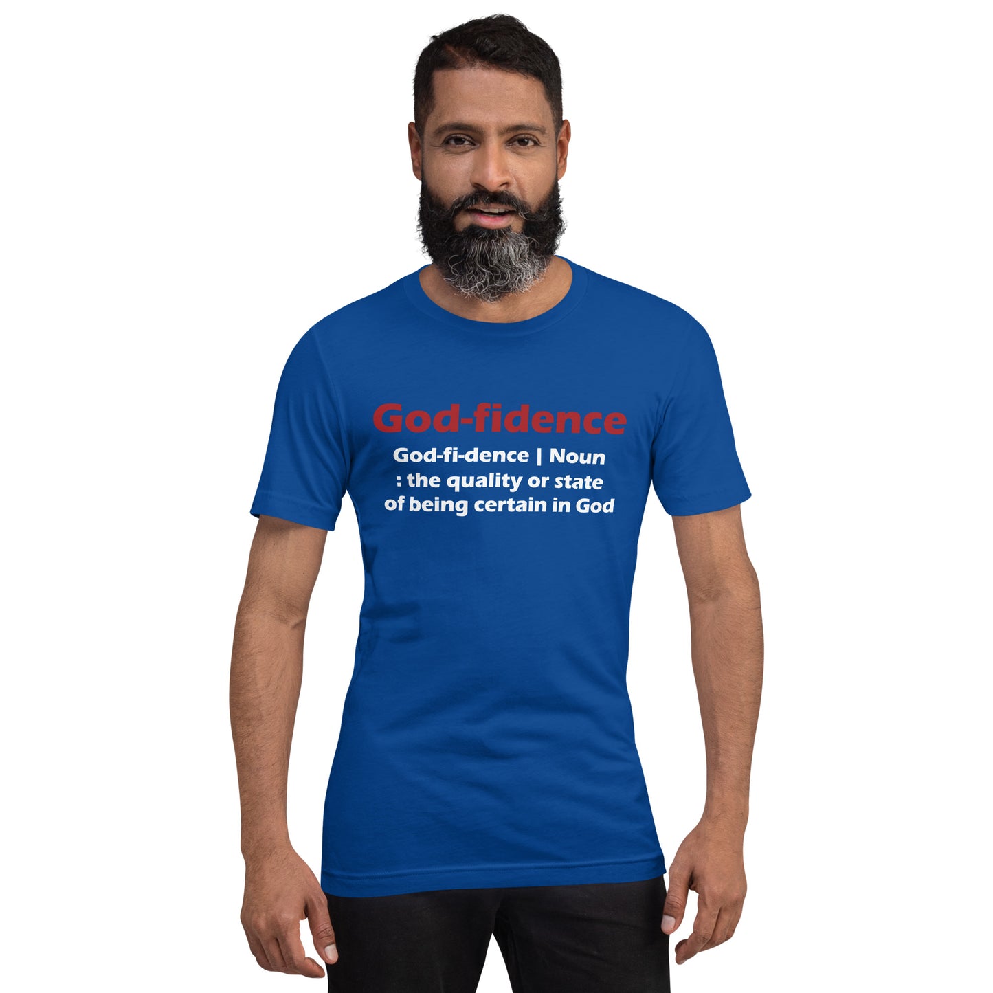 Godfidence Unisex T-Shirt (Red & White Lettering)
