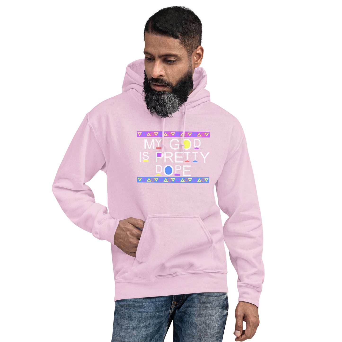 My God is Pretty Dope Unisex Hoodie (White Lettering)