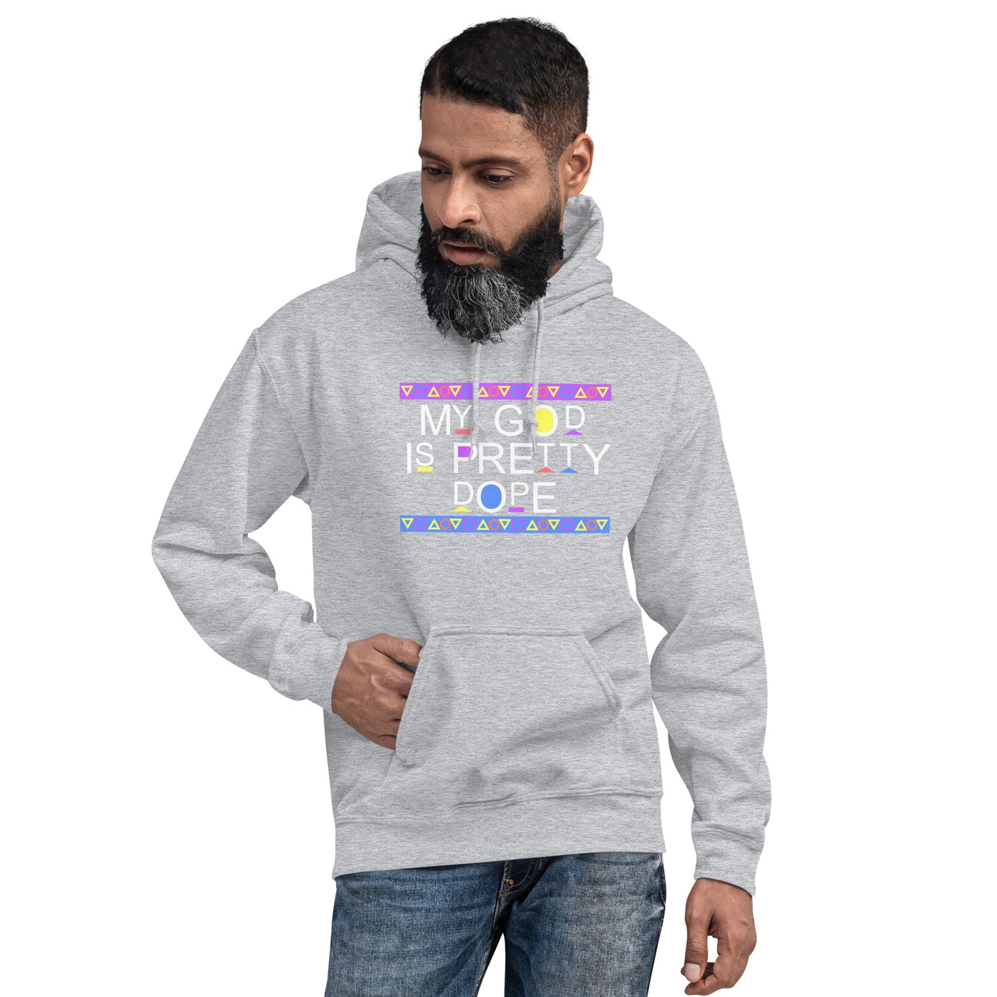 My God is Pretty Dope Unisex Hoodie (White Lettering)